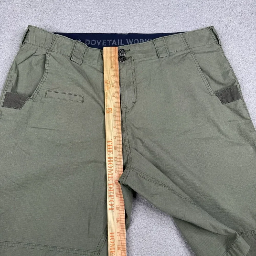 Dovetail Workwear Shorts Womens 16x11 Green Day Construct Ripstop Utility Cargo